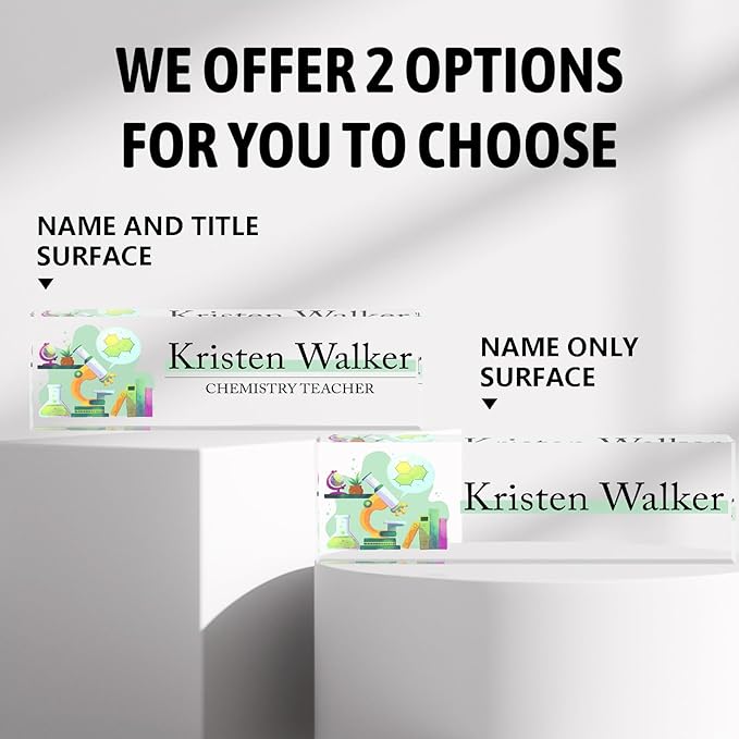 Name Plate for Desk-Personalized Name Plates for Desk-Name Plate Personalized for Office-Gifts for Teacher Boss Employee Appreciation Office Desk Decor (teacher4)