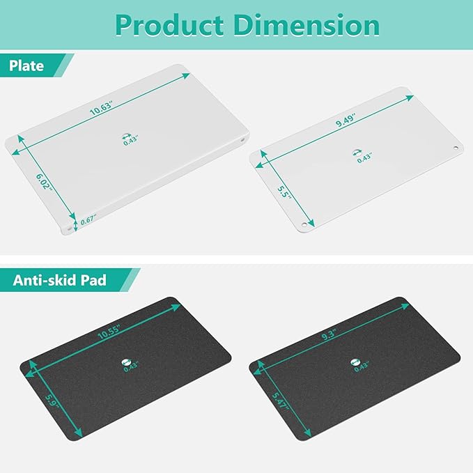 WALI Computer Monitor Arm Clamp, C Bracket Clamp, Steel Reinforcement, for Most Monitor Mount Stand Grommet C Clamp Installation (CGRP-W), White