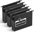 Extra Capacity Hanging File Folders Letter Size,Heavy Duty 2" Expandable Hang Folder with Tabs,6 Pack Plastic File Cabinet Folders,Hanging File Organizer for Bulk Files/Medical Charts