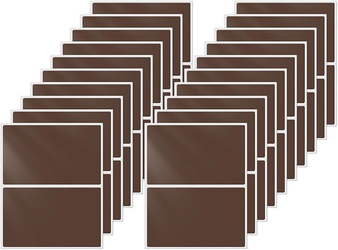 FINDAT Colored Labels Stickers 3×2 Inch Rectangle Vinyl Brown Sticker Removable Assorted Color Coding Name Tag for File Folder Classroom Office Inventory Marking 40 PCS
