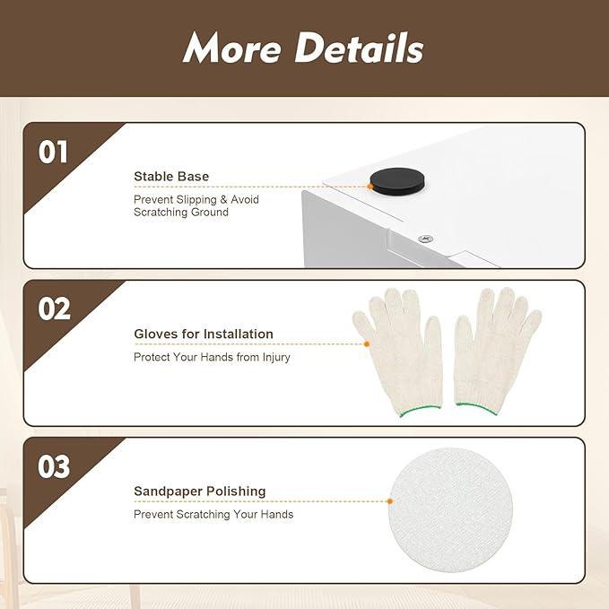 27 Slot Literature Organizer, Vertical Desktop File Sorter Mail Center with Thickened PVC Board, Vertical Paper Storage Cabinet for Classroom, Home & Office (27 Slots White)