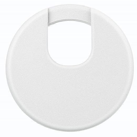SATINIOR 10 Packs Desk Wire Cord Cable Grommets Cover Plastic PC Desk Cord Organizer Plastic Grommet Hole Cover for Arranging Managing and Hiding Office PC Desktop Cable(2 Inch, White)