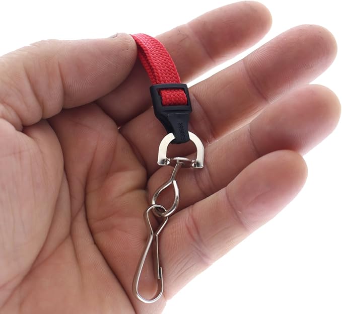 Specialist ID Bulk 25 Pack - Premium Flat Breakaway Lanyards for ID Badges & Badge Holders - 3/8" Wide Woven Safety Lanyard with Metal Swivel Hook for Teachers, Students, Cruise, Office (Red)