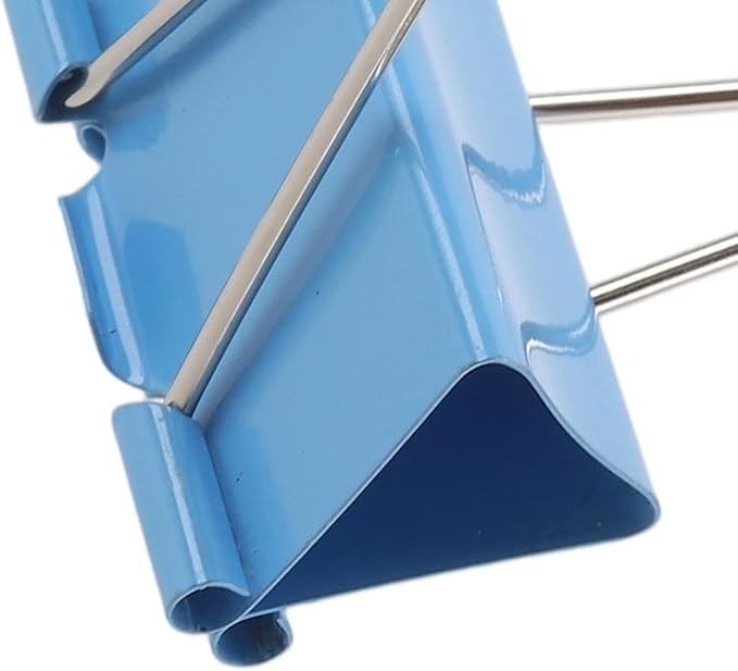 HOZEON 120 Pack 1.6 Inch Large Binder Clips, 41mm Heavy Duty Colored Paper Clamps for Office Documents, Papers Home Organization,4 Colors