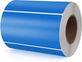 Meitaat Blue Rectangle Stickers 4 x 2 Inch Color Coding Labels Vinyl Roll Self-Adhesive Waterproof Removable 500 PCS