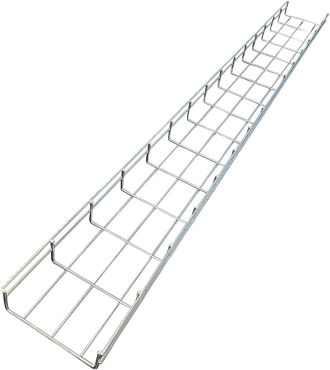 Kable Kontrol Stainless Steel Cable Tray Bulk Pack – 30 Pcs - 10 Feet Long - 6" W, 4” D – Wire Mesh Tray Cable Management Rack Cords Organizer Cable Basket, NEC Approved for Network, Fiber Optic