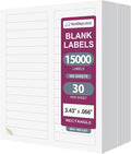 NextDayLabels 0.66x3.43 Inch Rectangle File Folder Labels White for Laser Inkjet Printer - 30 Per Sheet Self-Adhesive Organization Filing Made in USA - 15,000 Labels