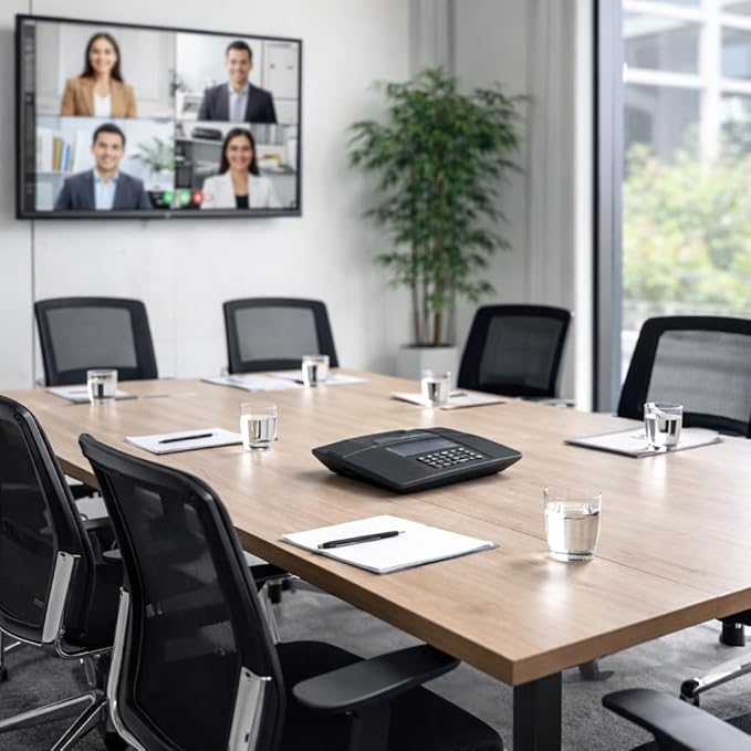 PoE Conference IP Speakerphone Compatible with Cisco 8832 CP-8832 CP-8832-K9 Full-Duplex 360° Voice Pickup Enterprise Meeting Room Phone