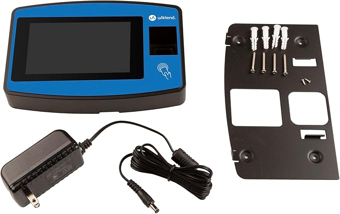 uAttend NX2500 Biometric Fingerprint, RFID, PIN Time Clock for Small Business – Cloud-Based Attendance System with Optional Payroll Integration – All-in-One System