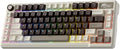 RK ROYAL KLUDGE L75 Gasket Mount Mechanical Keyboard w/Knob/Macro Keys & Touchable Nameplate, Tri-Mode 75% TKL Wireless Keyboard BT/2.4G/USB-C, Hot Swappable, Pro Software, Massive 8000mAh Battery
