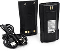 elxjar (2-Pack) 7.4V 3800mAh BF-1909 Replacement Battery for DR-1909U, AR-1909U UHF 10W DMR Two-Way Radios