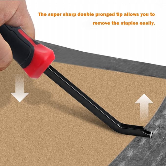 PANSHIYON Staple Remover, Heavy Duty Staple Remover Tool,Upholstery Stapler Puller Lifter for Carpet,Wood,Floor, Furniture, Construction