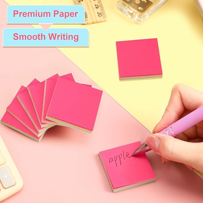 Thenshop 60 Packs Sticky Notes Bulk 3x3 Inches Colorful Self Stick Note Pads Paper Memo for Office School Notebook Supplies, 60 Pads, 50 Sheets/pad (Bright Color)