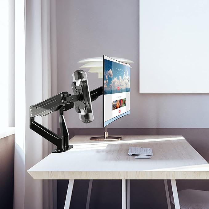 Pholiten Universal VESA Mount Adapter for Tablets, 2-in-1 Laptops, & 15.6 inch Portable Monitors, VESA 100x100, Adjustable Laptop Holder, Extend to 7.68-10 inch