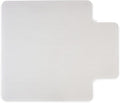Staples Office Chair Mat, Clear Floor Mats with Lip, Medium-Pile Carpets, Extended Under-Desk Coverage, 53 x 45 Inch, Smooth Glide
