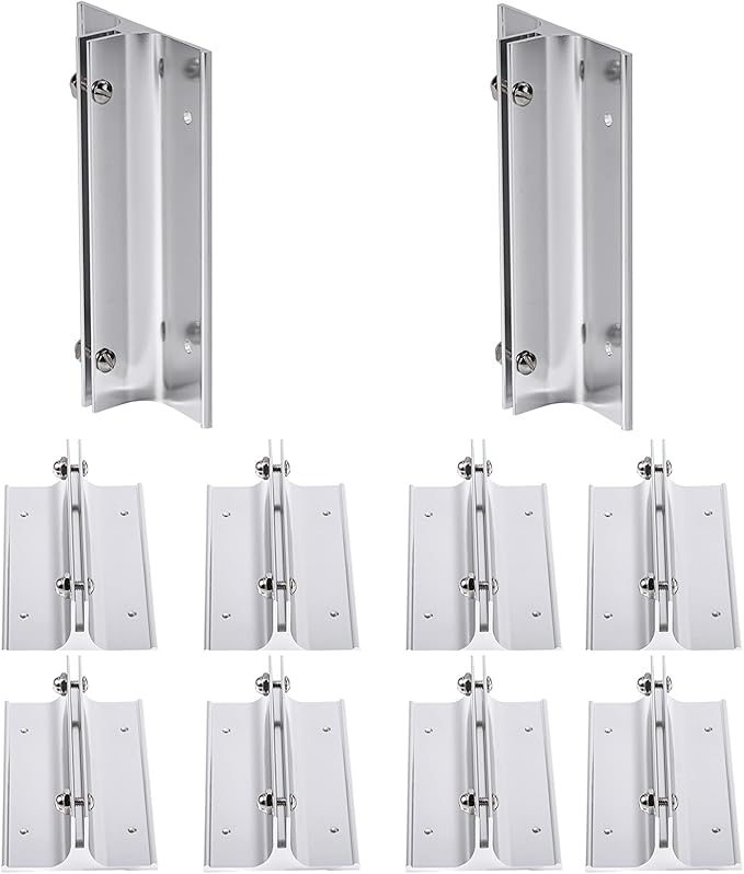 10 Pack 6" Length Aluminum Corridor Sign Holder, 1/8" Substrate, Corridor Mount, Minimalist Design for Versatile Signage