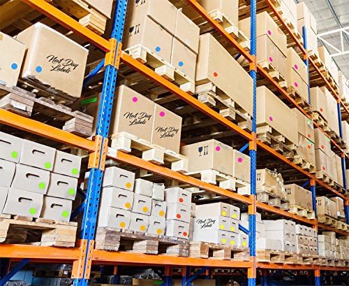 8-1/2 x 11" Neon Color High Light Fluorescent Labels for Laser & Inkjet Printer (Yellow Fluorescent, 2.5" Round - 12 Per Page | 1200 Labels)