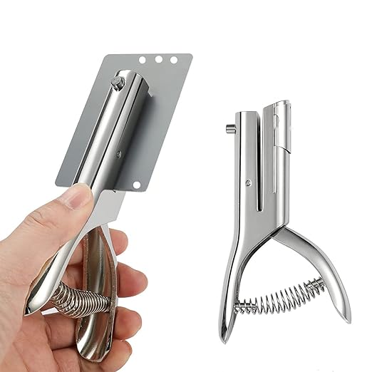 Heavy Duty Portable 1/4 inch Hole Punch - Single Hole Puncher for Paper, Cards, Tags & Cardboard