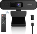 NexiGo N940P 2K Zoomable Webcam with Remote and Software Controls, Sony Sensor, 1080P@60FPS, 3X Zoom in, Dual Stereo Microphone for Zoom/Skype/Teams/Webex (Black) (Renewed)