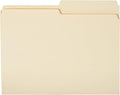 Amazon Basics File Folders, 1/2 Tab, 36-Pack, Letter (8.5Lx11W inches), Manila