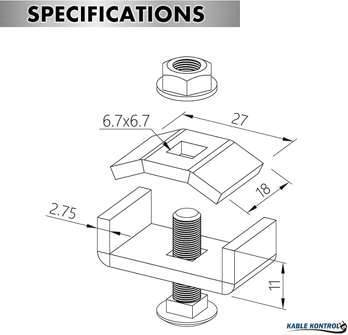Kable Kontrol Splice Coupler, Splice Connection Hardware, Wire Mesh Tray Cable Management Rack Cord Organizer Cable Basket, 304 Stainless Steel NEC Approved for Network, Fiber Optic, Cabling Accessory