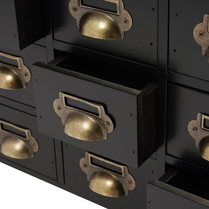 Vintage 16-Drawer Storage Cabinet – Multipurpose Desktop Organizer for Office, Craft & Home