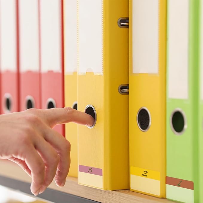 BukSuk 600 Pieces Tabs 2'' Sticky Tabs, Writable and Repositionable File Tabs Flags Colored Page Markers Labels for Reading Notes, Books and Classify Files, 22 Sets 10 Colors