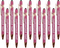 Yucold Bulk Custom Personalized Pens with Name & Logo Printing Personalized custom ballpoint pen for Business, Graduation Gifts & Party Events (Pink,15)