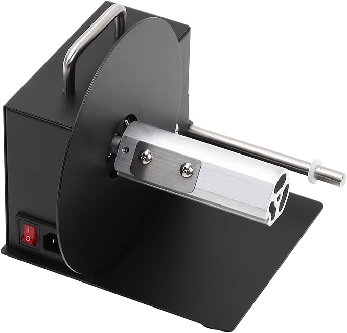 AIWFL Automatic Label Rewinder 180mm Label Rewinding Machine Speed Adjustable Label Rewinder Two-Way Rewinding Label Roller Machine Synchronize with Printer (R3 Pro)