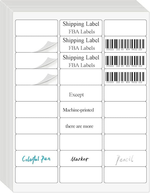 30 UP Labels 1" x2-5/8 Mailing Shipping Address FBA Label for Laser/Inkjet Printers, White Blank Sticker Name Tags, Printable Address Label (4000 Sheets, 120,000 Labels)