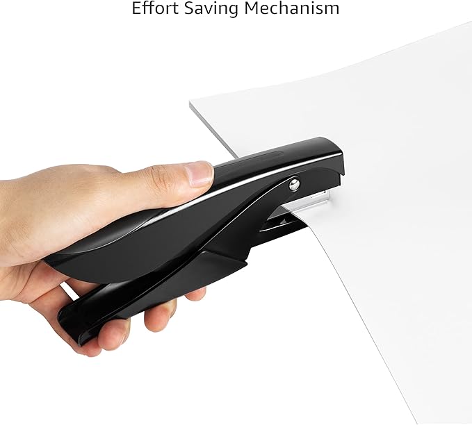 Amazon Basics Hand Held Plier Stapler, 25 Sheet Capacity,Heavy Duty Staper,Black