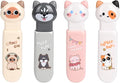 JUDENMEY Retractable White Correction Tape,Cute Cat Paw Correction Tape Pens, Mini Aesthetic Pen Shaped White Applicator with Easy to Use Out Tape for Back to School Office Supplies(6Pcs)