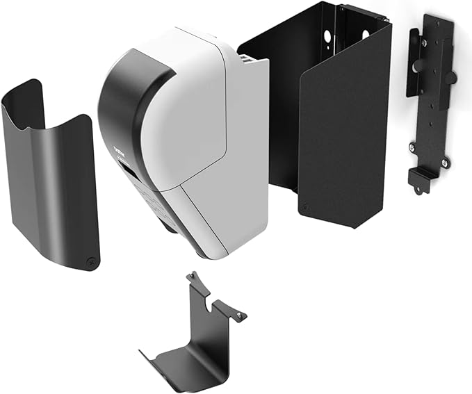 SPROCKET Wall Mount for Brother QL-810W, QL-820NWB or QL-820NWBc Label Printer (Black)