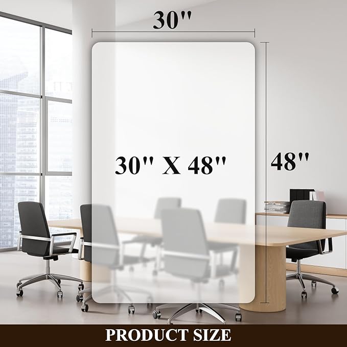 SHAREWIN Office Chair Mat for Hard Wood Floors - 30"x48" Heavy Duty Anti-Slip Hardwood Floor Protector Rug - Easy Clean