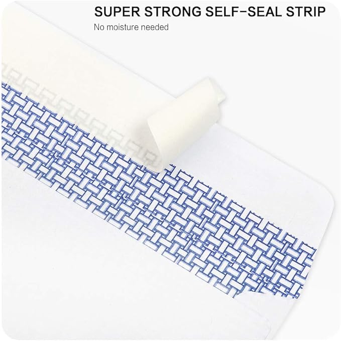 #9 Double Window Security Envelopes, HERKKA No.9 Double Window Business Envelopes Designed for Invoices and Business Statements - Number 9 Size 3 7/8 Inch X 8 7/8 Inch - 24 LB - 100 Pack