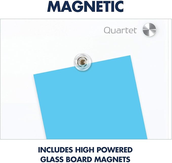 Quartet Dry Erase Board, Magnetic Whiteboard 36" x 24", Glass Board for Wall, Infinity, Brilliance White (G23624W)