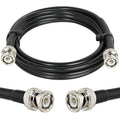 BNC Cable - 5FT RG58 50 ohm Male to Male Coax Cables Low Loss BNC Extension Coaxial Cable with for Antennas, RF Radios, Modems, Oscilloscopes, Spectrum, etc (Black)