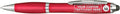 DISCOUNT PROMOS Custom Plastic Stylus Pens Set of 10, Personalized Bulk Pack - Black Ink, Great for Office, School, Business, Tradeshows, Events - Orange