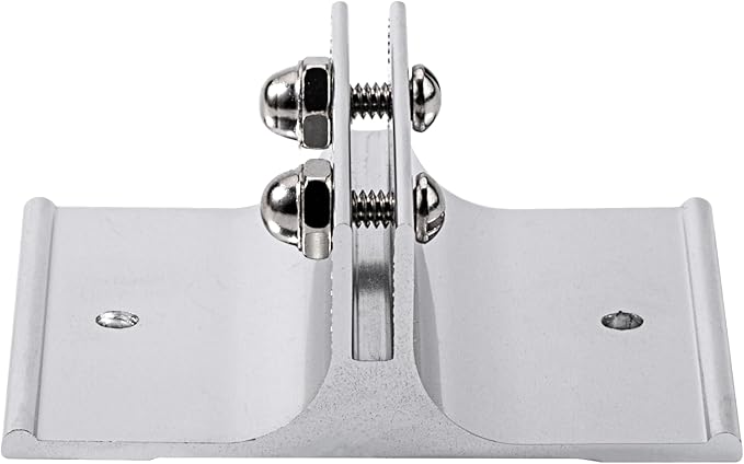Aluminum Corridor Sign Holder, 10 Pack Direct Sign Mount Bracket, Design for Restroom, Conference Room Classic Silver Signs - 3" Length, 1/8" Substrate - Easy to Install