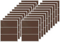 FINDAT Rectangle Label Stickers 4×2 Inch Vinyl Removable Brown Sticker Waterproof Writable File Folder Moving Labels for Boxes Home Office Labeling 60 PCS