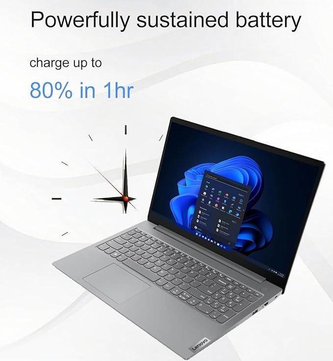 Lenovo Laptop V15 for Business and Student (15.6" FHD Anti-Glare, AMD Ryzen 5 7520U (> Intel i5-1235U), 16GB DDR5 RAM, 1TB SSD), Numeric Keypad, Webcam w/Shutter, Ethernet, Wi-Fi 6, HDMI, Win 11 Pro