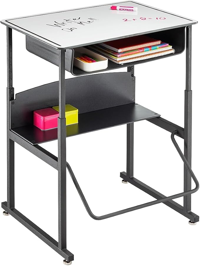 Safco Alphabetter Desk, 28" x 20", Dry Erase Classroom and Home School Desk