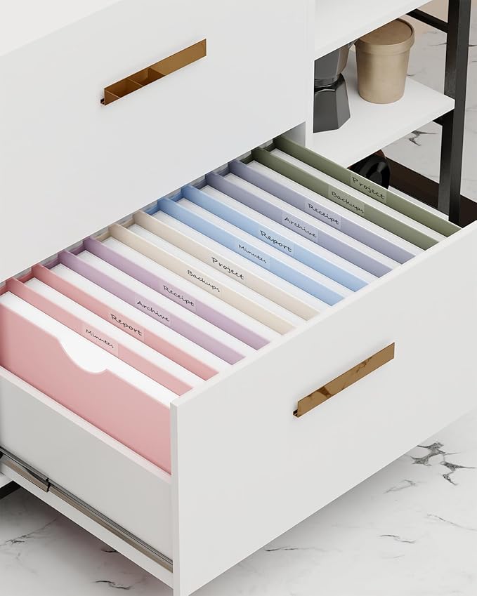 Ansook Plastic Manila File Jacket & File Pockets Letter Size,Heavy Duty 1 Inch Expanding Manila Pocket File Folders,Extra Capacity Project File Jackets,Job Folders File Jackets-Assorted Color