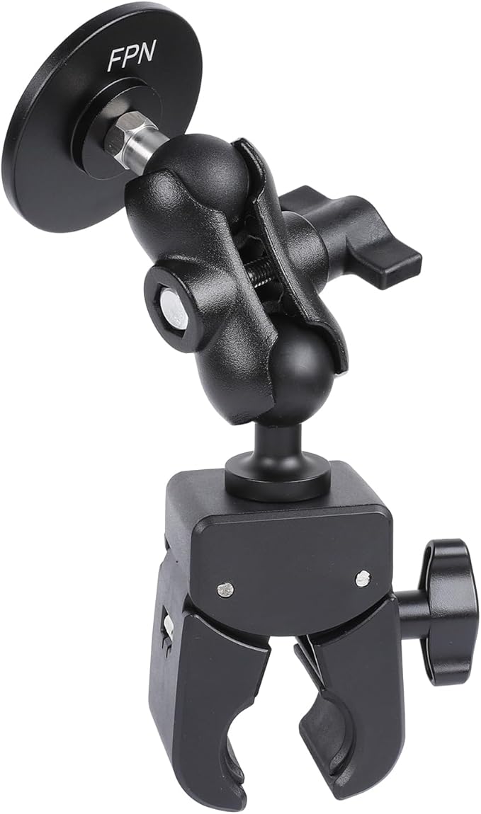 Aluminum Alloy Double Socket Arm Compatible with RAM Mounts B Size 1" Ball Components, Fits Industry All Standard 1" Ball Adapters (2.36" Short Arm)
