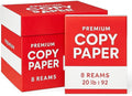 Multipurpose Copy Paper 8.5 x 11, 20 lb, 92 Brightness – 8 Ream Case (4,000 Sheets) | Premium Printer & Copier Paper for Office, School, Home | Jam-Free, Acid-Free, White Paper