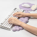 Ergonomic Mouse Pad and Keyboard Wrist Rest - Purple Cloud Wrist Rest Keyboard with Mouse Wrist Pad Sets, Soft Memory Foam Wrist Support for Laptop, Mac, Office, Work, Gaming