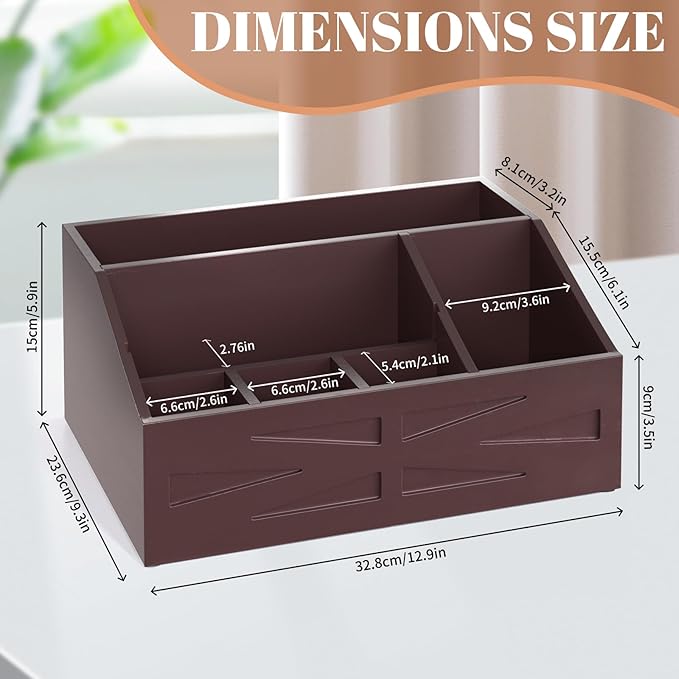 Large Mail Organizer Countertop,Farmhouse Desk and Kitchen Countertop Storage, Letter Sorter, Desk Mail Organizer and Bill Organizer, Desktop File and Paper Holder