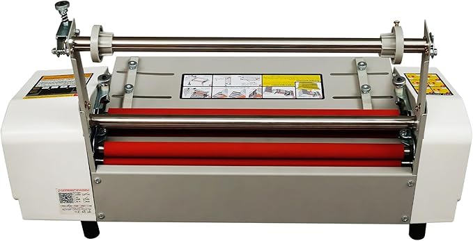 Laminator Machine, Hot and Cold Roller Laminating Machine, Single/Dual Sides Thermal Laminating, Digital Display, Exit Button for Paper, Documents, Photos, Cards, 110V