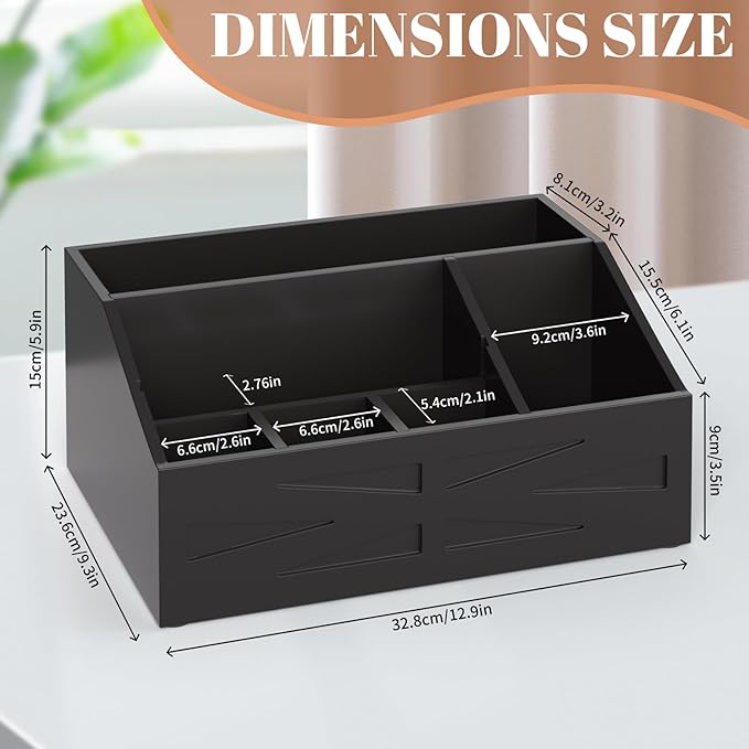 Large Mail Organizer Countertop,Farmhouse Desk and Kitchen Countertop Storage, Letter Sorter, Desk Mail and Bill Organizer, Desktop File and Paper Holder