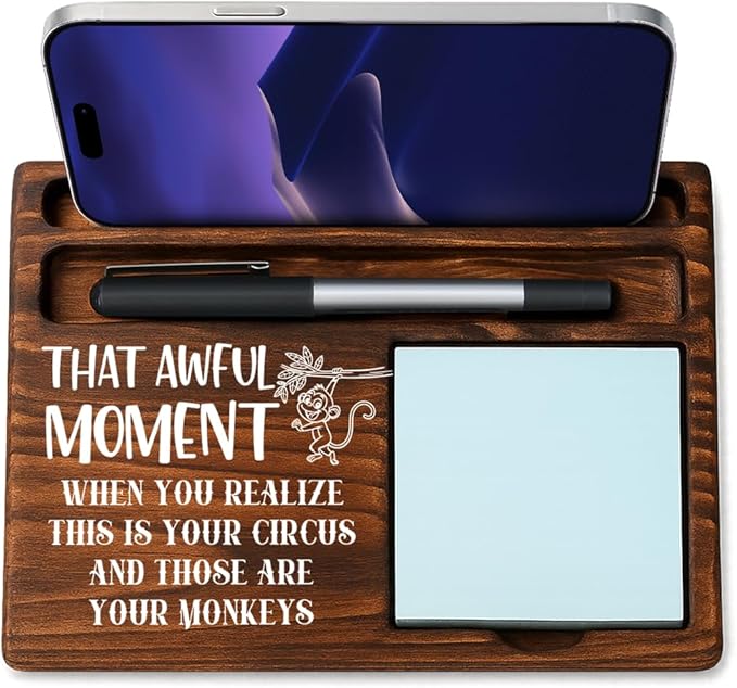 Funny Bosses Day Gifts for Women Men Manager Sticky Note Holder Funny Office Decor for Women National Boss Day Decorations Gifts for Supervisor Leader Office Desk Decor A13